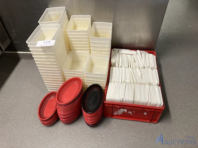 Partij pvc opbergdoosjes - afbeelding 1 van  3
