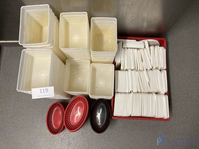 Partij pvc opbergdoosjes - afbeelding 2 van  3