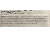 Partij radiator voetventiel chroom 1/2" x 15mm haaks (552x) - afbeelding 4 van  7