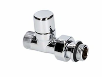 Partij radiator voetventiel chroom 1/2" x 15mm recht (673x) - afbeelding 5 van  6