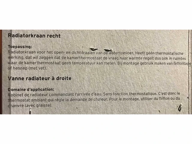 Partij radiatorkraan 1/2" x 15mm recht chroom (328x) - afbeelding 4 van  4