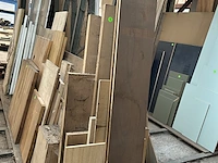 Partij resten rubberwood panelen diverse afmetingen - afbeelding 2 van  3