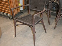 Partij rieten terrasstoelen - afbeelding 3 van  5