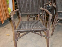 Partij rieten terrasstoelen - afbeelding 4 van  5