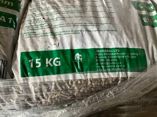 Partij roos woodpellets, 15kg - afbeelding 3 van  5