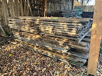 Partij rustieke massief eiken planken - afbeelding 1 van  6