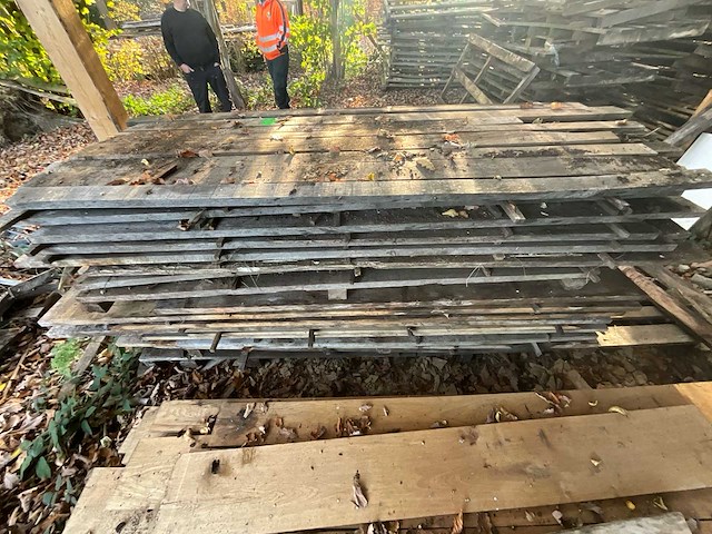 Partij rustieke massief eiken planken - afbeelding 3 van  6