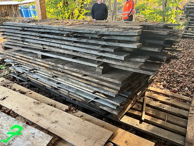 Partij rustieke massief eiken planken - afbeelding 4 van  6