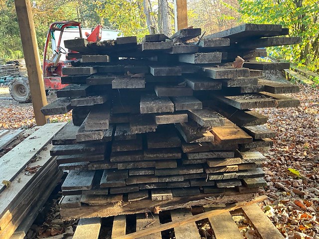 Partij rustieke massief eiken planken - afbeelding 5 van  6