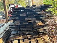 Partij rustieke massief eiken planken - afbeelding 5 van  6