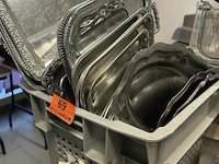 Partij rvs schotels diverse maten en modellen - afbeelding 2 van  5