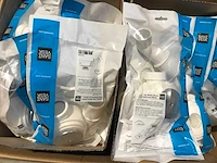 Partij sanivesk douchebakafvoer wit 50 mm, 40 mm aansluiting chroom (140x) - afbeelding 1 van  5