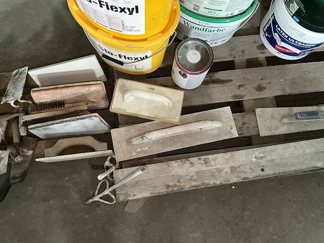 Partij schilder en metselgereedschap - afbeelding 5 van  10