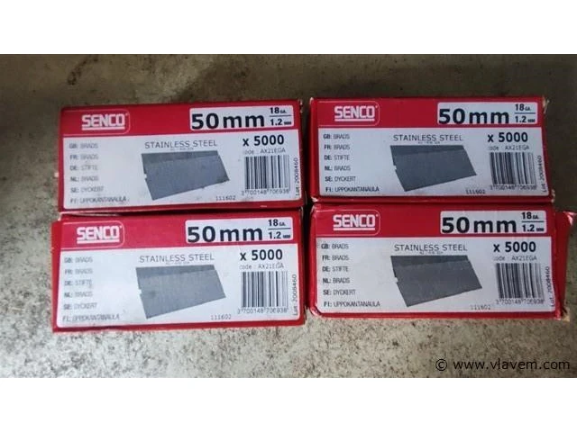 Partij senco brads 50mm 18ga 1,2mm, 20 000 stuks - afbeelding 1 van  1
