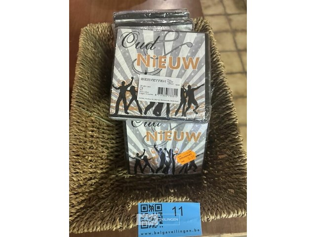 Partij servetten oud nieuw - afbeelding 3 van  4