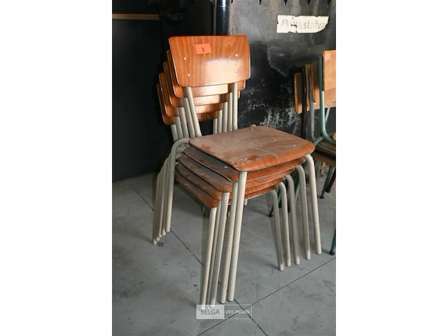 Partij stapelstoelen - afbeelding 1 van  4