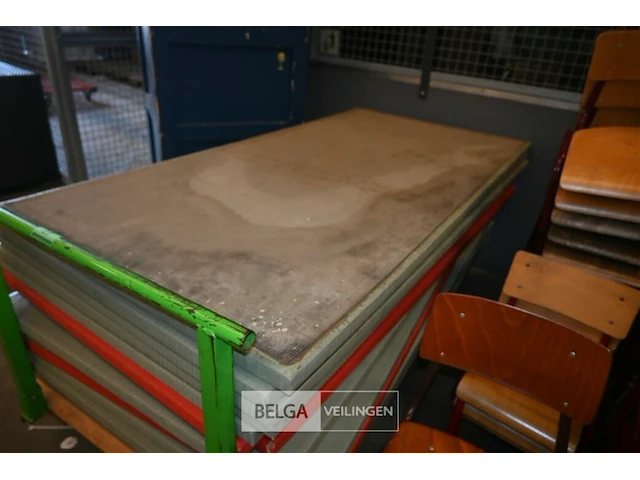 Partij turnmatten met kar - afbeelding 3 van  6