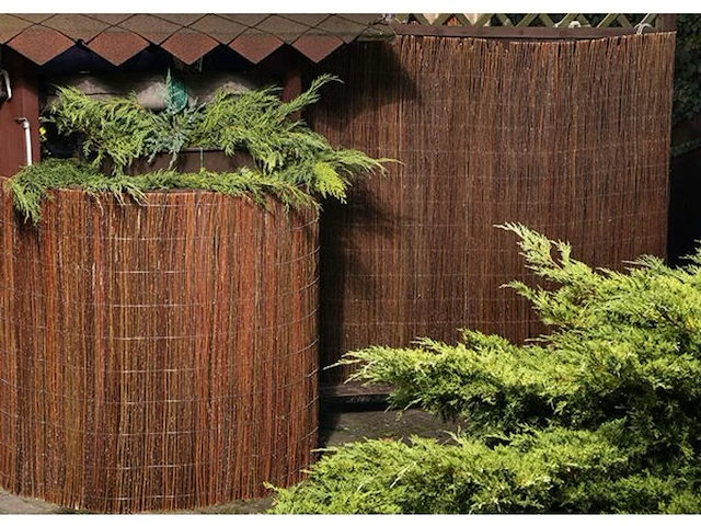 Partij van 11 wilgen hekken (200x300cm) - afbeelding 4 van  4