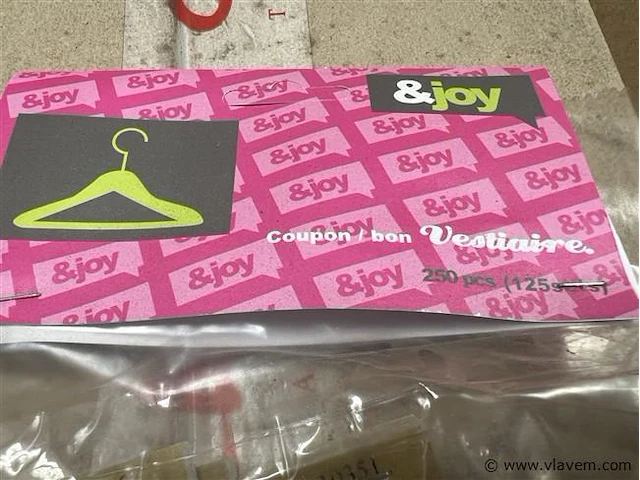 Partij vestiaire bons - afbeelding 1 van  2