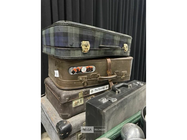 Partij vintage koffers - afbeelding 4 van  4