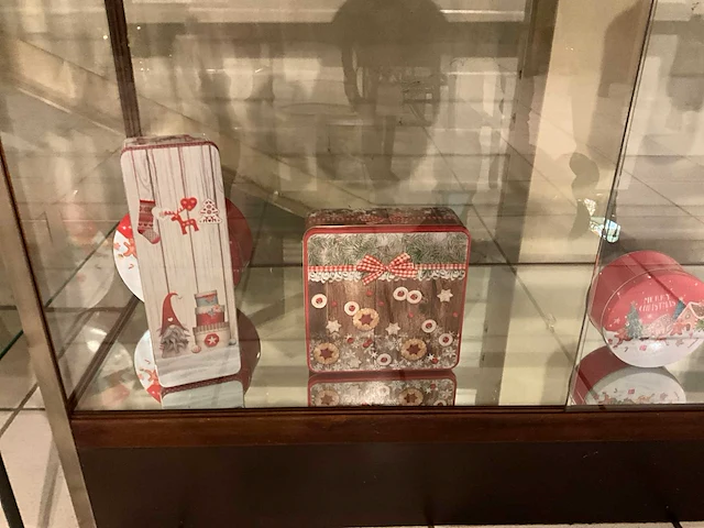Partij vintage porselein apotheekpotten en bewaardozen (circa 35x) - afbeelding 2 van  11