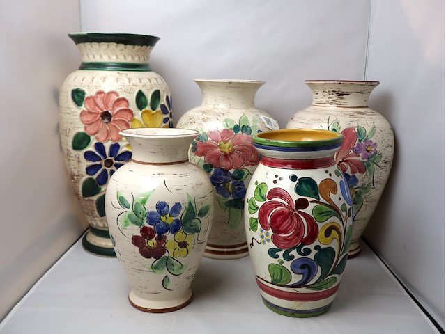 Partij vintage vazen - afbeelding 1 van  3