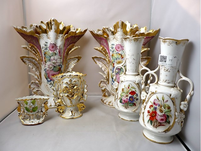 Partij vintage vazen - afbeelding 1 van  6