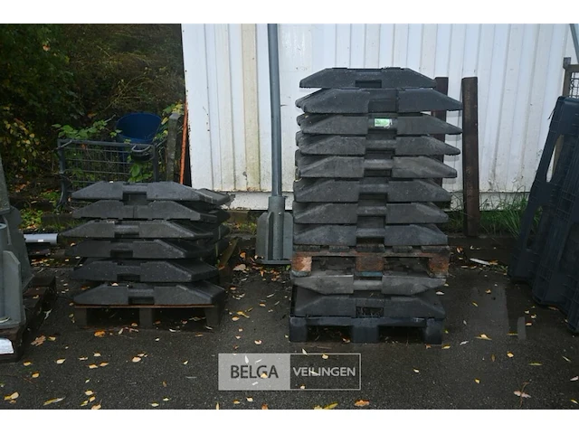 Partij voetplaten voor afzethek - afbeelding 1 van  7