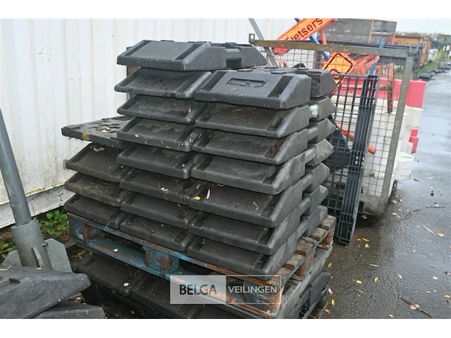 Partij voetplaten voor afzethek - afbeelding 2 van  7