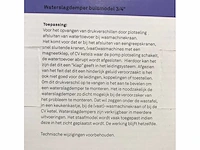 Partij waterslagdemper buismodel 3/4" (191x) - afbeelding 4 van  7
