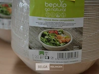Partij wegwerp sla kommetjes 600 ml - afbeelding 2 van  3