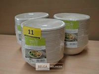 Partij wegwerp sla kommetjes 600 ml - afbeelding 3 van  3