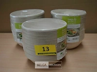 Partij wegwerp sla kommetjes 600 ml - afbeelding 1 van  2