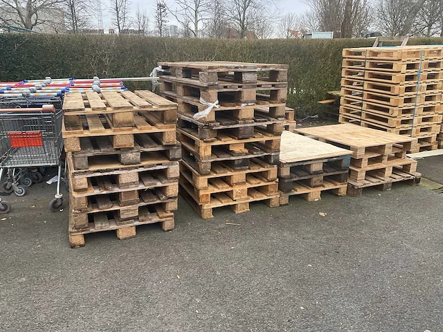 Partij winkelkarren, palletten en tuintafel - afbeelding 3 van  4