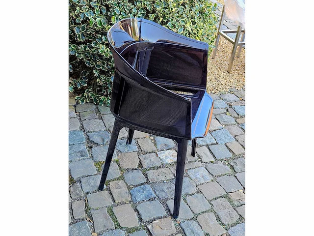 Partij (x4) design-stoel 'papyrus' by kartell (zwart) - afbeelding 3 van  8
