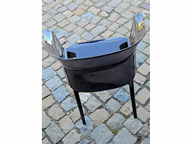 Partij (x4) design-stoel 'papyrus' by kartell (zwart) - afbeelding 4 van  8