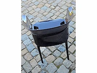 Partij (x4) design-stoel 'papyrus' by kartell (zwart) - afbeelding 4 van  8