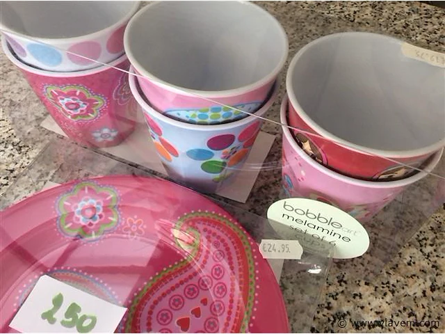 Party borden en bekers melamine - afbeelding 2 van  2