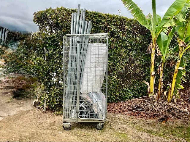 Partytent 10 x 5 m + mobiele kar opslag - afbeelding 1 van  9