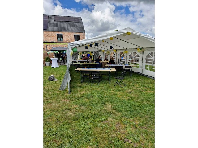 Partytent 10 x 5 m + mobiele kar opslag - afbeelding 2 van  9