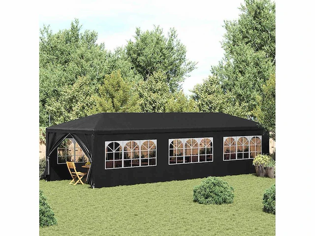 Partytent 3x9 m - antraciet - afbeelding 3 van  10