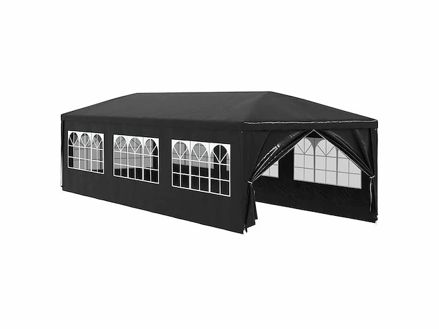 Partytent 3x9 m - antraciet - afbeelding 4 van  10