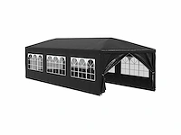 Partytent 3x9 m - antraciet - afbeelding 4 van  10