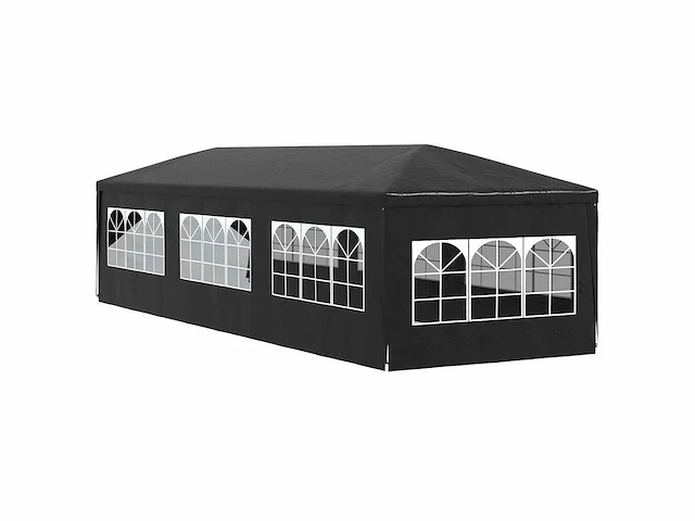 Partytent 3x9 m - antraciet - afbeelding 8 van  10
