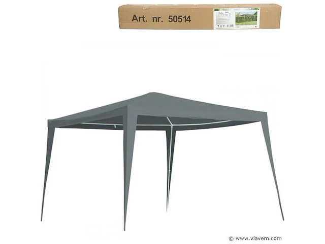 Partytent grijs 3 x 3 meter - afbeelding 1 van  4