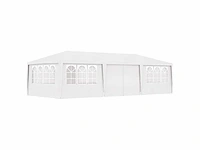 Partytent met zijwanden 4x9m wit 90 g/m² - afbeelding 1 van  9