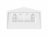 Partytent met zijwanden 4x9m wit 90 g/m² - afbeelding 4 van  9