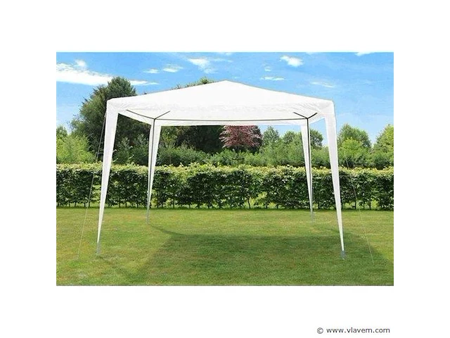 Partytent wit 3 x 3 meter - afbeelding 4 van  4