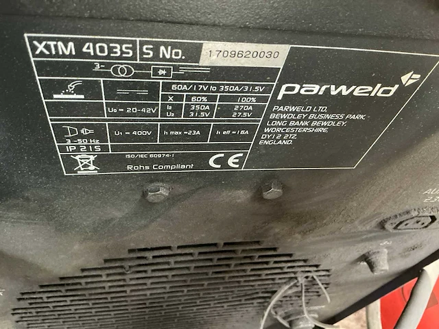 Parweld xtm403s mig lasapparaat - afbeelding 6 van  7