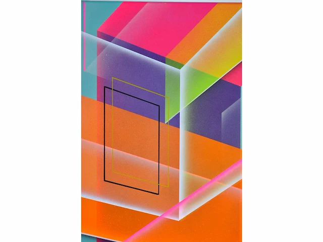 Pascal brouwer (1973) - acryl en airbrush op doek - afbeelding 4 van  6